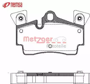 Комплект тормозных колодок METZGER 0996.10